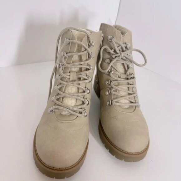 Style & Co Maariah Lace-Up Booties in Light Taupe - Picture 1 of 3